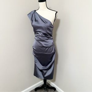 XSCAPE one shoulder dress size 12